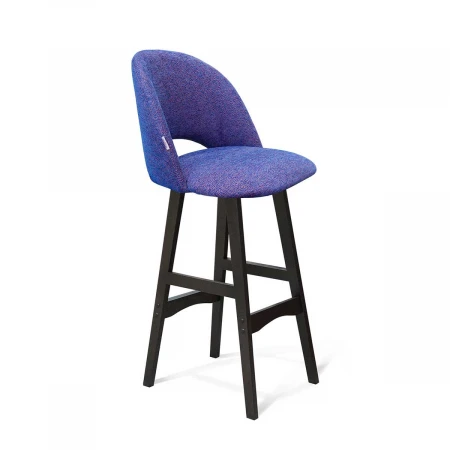 Барный стул Sheffilton SHT-ST34/S65 синий мираж/венге 3062510001
