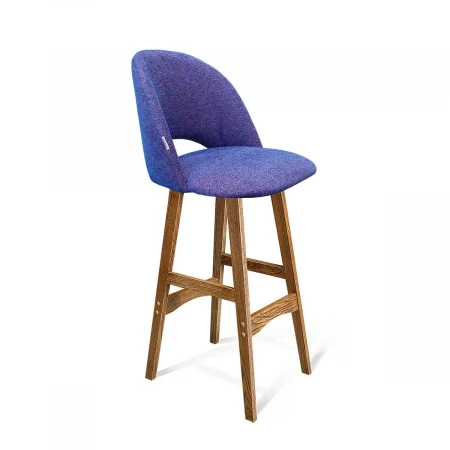 Барный стул Sheffilton SHT-ST34/S65 синий мираж/светлый орех 3062510002