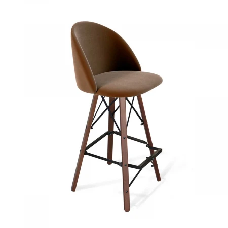 Барный стул Sheffilton SHT-ST35/S80 кофейный ликер/темный орех/черный 3327492301