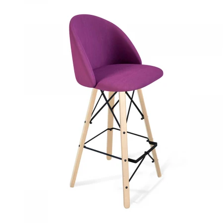 Барный стул Sheffilton SHT-ST35/S80 ягодное варенье/прозрачный лак/черный 3327492302