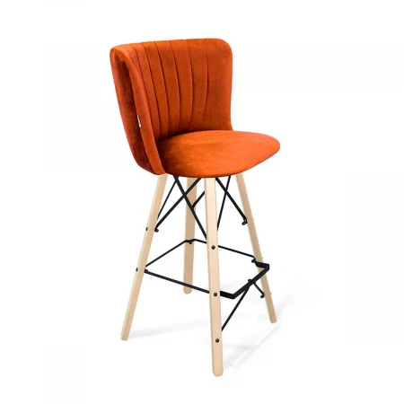 Барный стул Sheffilton SHT-ST36-1/S80 песчаная буря/прозрачный лак/черный муар 5294288802