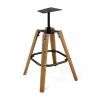Барный стул Sheffilton SHT-ST36-1/S93 тихий океан/дуб коричн. браш./чёрн.муар 4759857401 Барный стул Sheffilton SHT-ST36-1/S93 тихий океан/дуб коричн. браш./чёрн.муар 4759857401