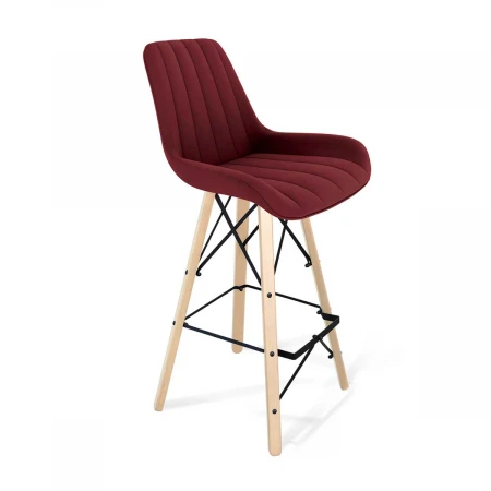 Барный стул Sheffilton SHT-ST37/S80 рубиновое вино/прозрачный лак/черный 9827342301