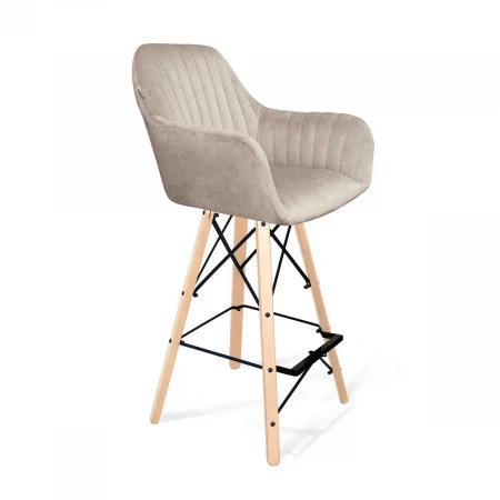 Барный стул Sheffilton SHT-ST38-1/S80 лунный мрамор/прозрачный лак/черный муар 7297204102