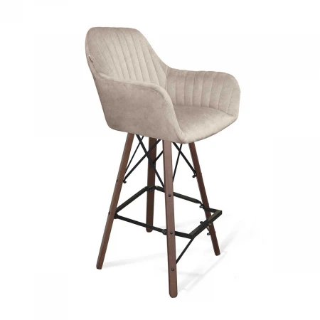 Барный стул Sheffilton SHT-ST38-1/S80 лунный мрамор/темный орех/черный 7297204101