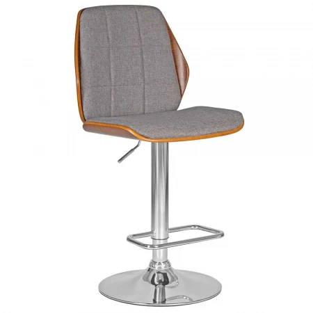 Стул барный DOBRIN PETER (серая ткань AAA 001) 6762-LMZ PETER