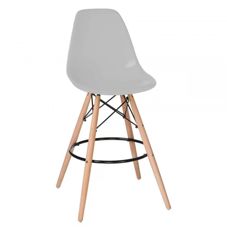 Стул барный DOBRIN DSW BAR (ножки светлый бук, цвет сиденья светло-серый (GR-01)) 638GPP-LMZL DSW BAR