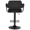 Стул барный DOBRIN CHARLY BLACK (черный велюр (MJ9-101)) 5019_BlackBase-LM CHARLY BLACK