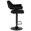 Стул барный DOBRIN CHARLY BLACK (черный велюр (MJ9-101)) 5019_BlackBase-LM CHARLY BLACK