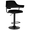 Стул барный DOBRIN CHARLY BLACK (черный велюр (MJ9-101)) 5019_BlackBase-LM CHARLY BLACK