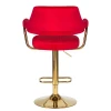 Стул барный DOBRIN CHARLY GOLD (красный велюр (MJ9-45)) 5019_Golden-LM