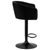 Стул барный DOBRIN DARCY BLACK (черный велюр (1922-21)) 5025_BlackBase-LM DARCY BLACK