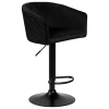Стул барный DOBRIN DARCY BLACK (черный велюр (1922-21)) 5025_BlackBase-LM DARCY BLACK