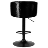 Стул барный DOBRIN DARCY BLACK SHINY (черный велюр с черно-золотыми пайетками) 5025_BlackBase_Shiny-LM DARCY BLACK SHINY