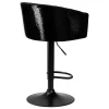 Стул барный DOBRIN DARCY BLACK SHINY (черный велюр с черно-золотыми пайетками) 5025_BlackBase_Shiny-LM DARCY BLACK SHINY