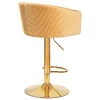 Стул барный DOBRIN DARCY GOLD (песочный велюр (1922-3)) 5025_GoldBase-LM DARCY GOLD