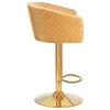 Стул барный DOBRIN DARCY GOLD (песочный велюр (1922-3)) 5025_GoldBase-LM DARCY GOLD