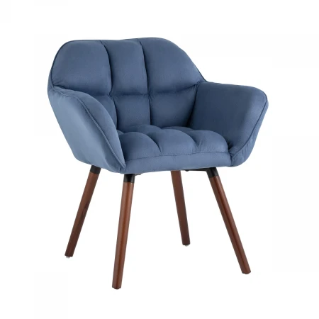 Кресло Stool Group Брайан замша глубокий синий BRUYNE HY-144-9098