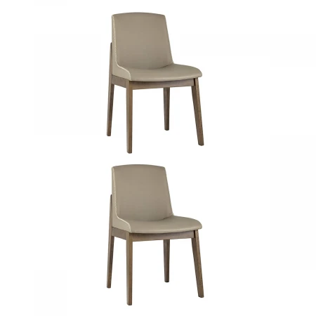 Комплект стульев Stool Group LOKI эко-кожа бежевая 2 шт. LW1808 PVC MONTERY 3594 X2