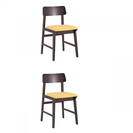 Комплект стульев Stool Group ODEN S NEW мягкое сидение желтое 2 шт. MH52035 H51101-7 YELLOW x2 KOROB2