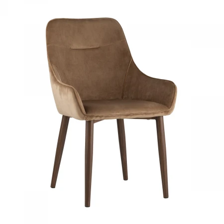 Кухонный стул Stool Group Диана велюр бежевый (ножки дерево) MC101-2 KD HLR-11