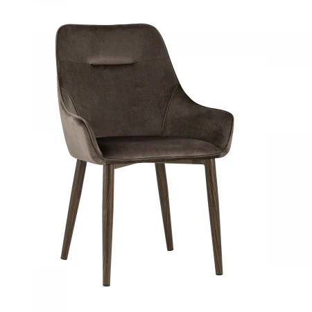 Кухонный стул Stool Group Диана велюр коричневый (ножки дерево) MC101-2 KD HLR-49