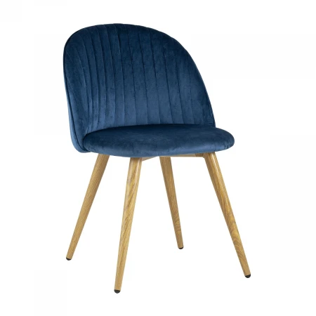 Кухонный стул Stool Group Лион Страйпс велюр голубой DC-69030G HLR-63