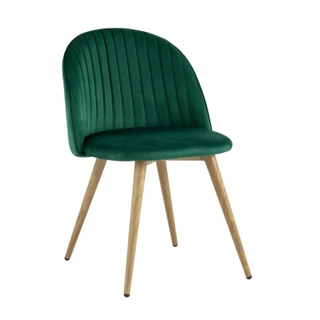 Кухонный стул Stool Group Лион Страйпс велюр зеленый DC-69030G HLR-56