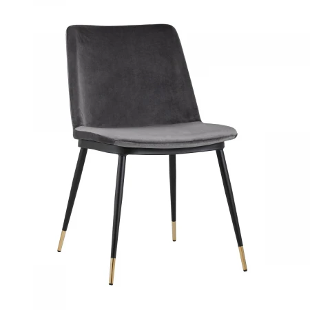 Кухонный стул Stool Group Мелисса велюр темно-серый FDC8028 DARK GREY FUT-81