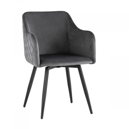 Кухонный стул Stool Group Ника вращающийся велюр серый MC66-5F KD HLR-21