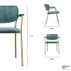 Кухонный стул Bergenson Bjorn Eirill FH-ERL-ARMCH-PL-GRN
