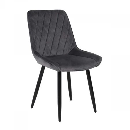 Кухонный стул AksHome Nika серый, велюр 72321