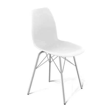 Кухонный стул Sheffilton SHT-ST29/S64 белый/хром лак 1580946911