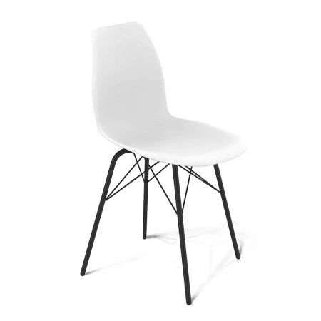 Кухонный стул Sheffilton SHT-ST29/S64 белый/черный муар 1580946904