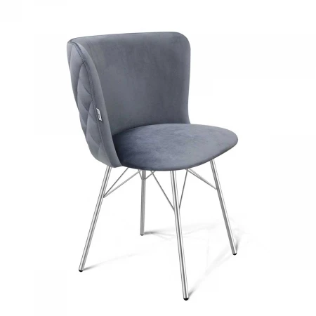 Кухонный стул Sheffilton SHT-ST36-3/S64 нейтральный серый/хром лак 3972346901