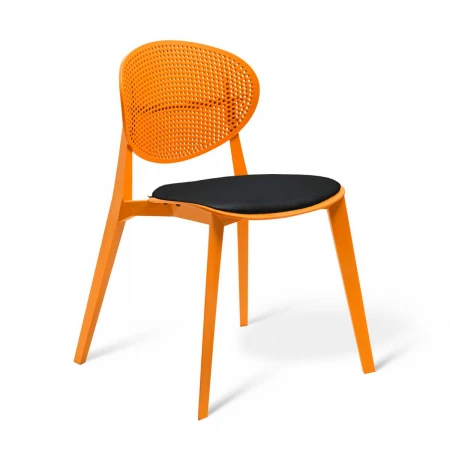 Кухонный стул Sheffilton SHT-S111-CN1 оранжевый/черный 5639871201