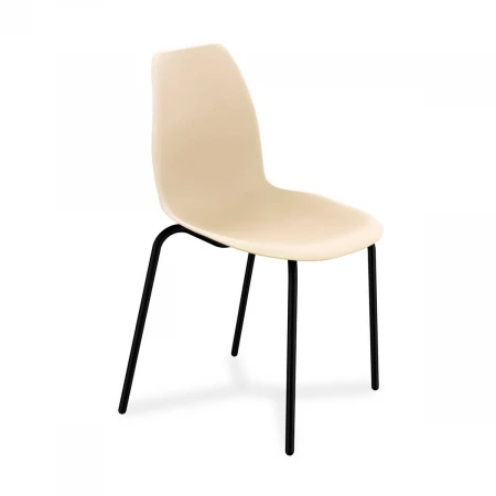 Кухонный стул Sheffilton SHT-ST29/S130 бежевый/черный муар 6102655405