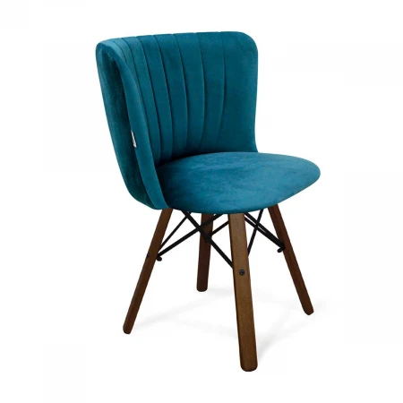 Кухонный стул Sheffilton SHT-ST36-1/S70 тихий океан/темный орех/чёрный муар 8904543301