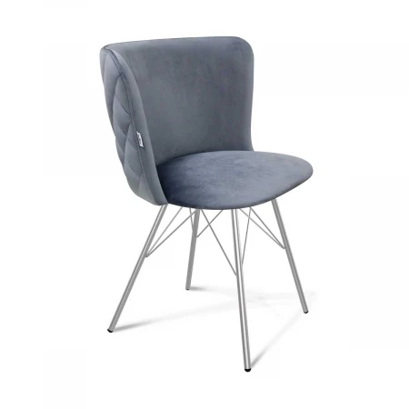 Кухонный стул Sheffilton SHT-ST36-3/S37 нейтральный серый/хром лак 7225193701