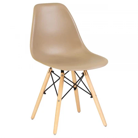 Стул обеденный DOBRIN DSW (ножки светлый бук, цвет бежевый (GR-03)) 638PP-LMZL DSW