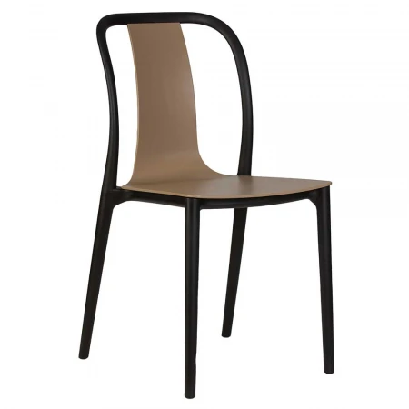 Стул обеденный DOBRIN ADAM (черный/бежевый) 669PP-LMZL ADAM