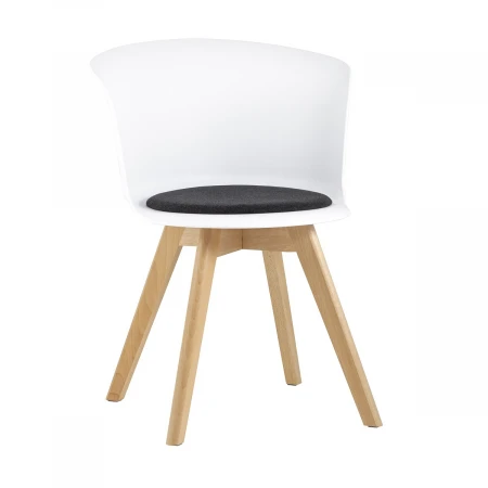 Кухонный стул Stool Group Blossom с подушкой белый УТ000005382