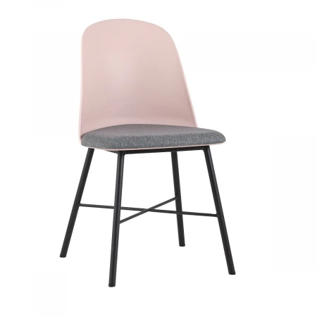 Кухонный стул Stool Group Shell с мягким сиденьем розовый 8336 pink 101
