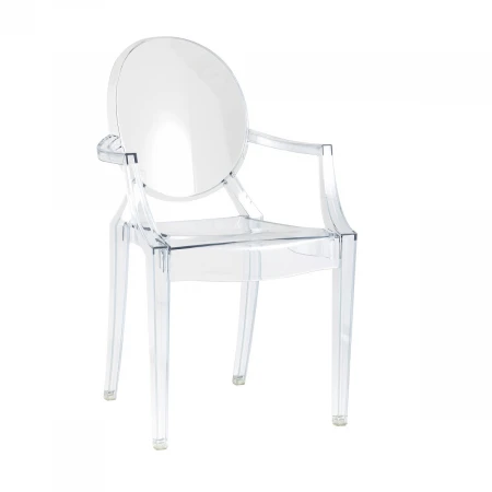 Кухонный стул Stool Group Victoria Ghost с подлокотниками прозрачный XH-8072 transp