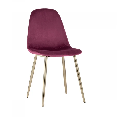 Кухонный стул Stool Group Валенсия велюр бордо золотые ножки DC-93025I HLR-38