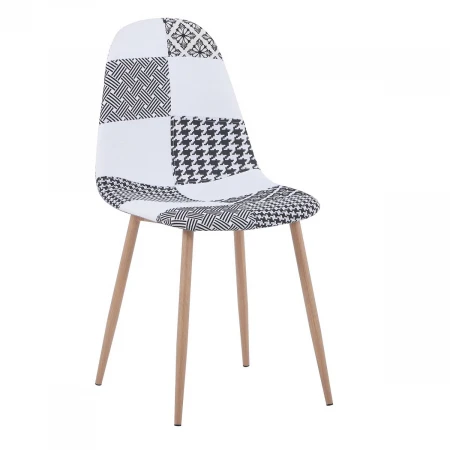 Кухонный стул Stool Group Валенсия пэчворк черно-белый DC-93025-L2 patchwork