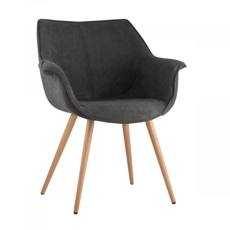 Кухонный стул Stool Group Джулиан тёмно-серый с подлокотниками DC-1501 XH080-36