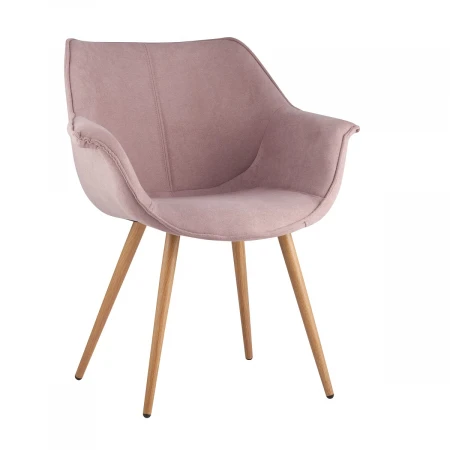 Кухонный стул Stool Group Джулиан розовый с подлокотниками JULIAN ROSE