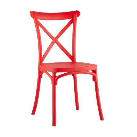 Кухонный стул Stool Group Кроссбэк пластиковый красный Y030 red