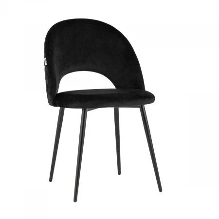 Кухонный стул Stool Group Меган велюр с ромбами черный AV 416 B30-08
